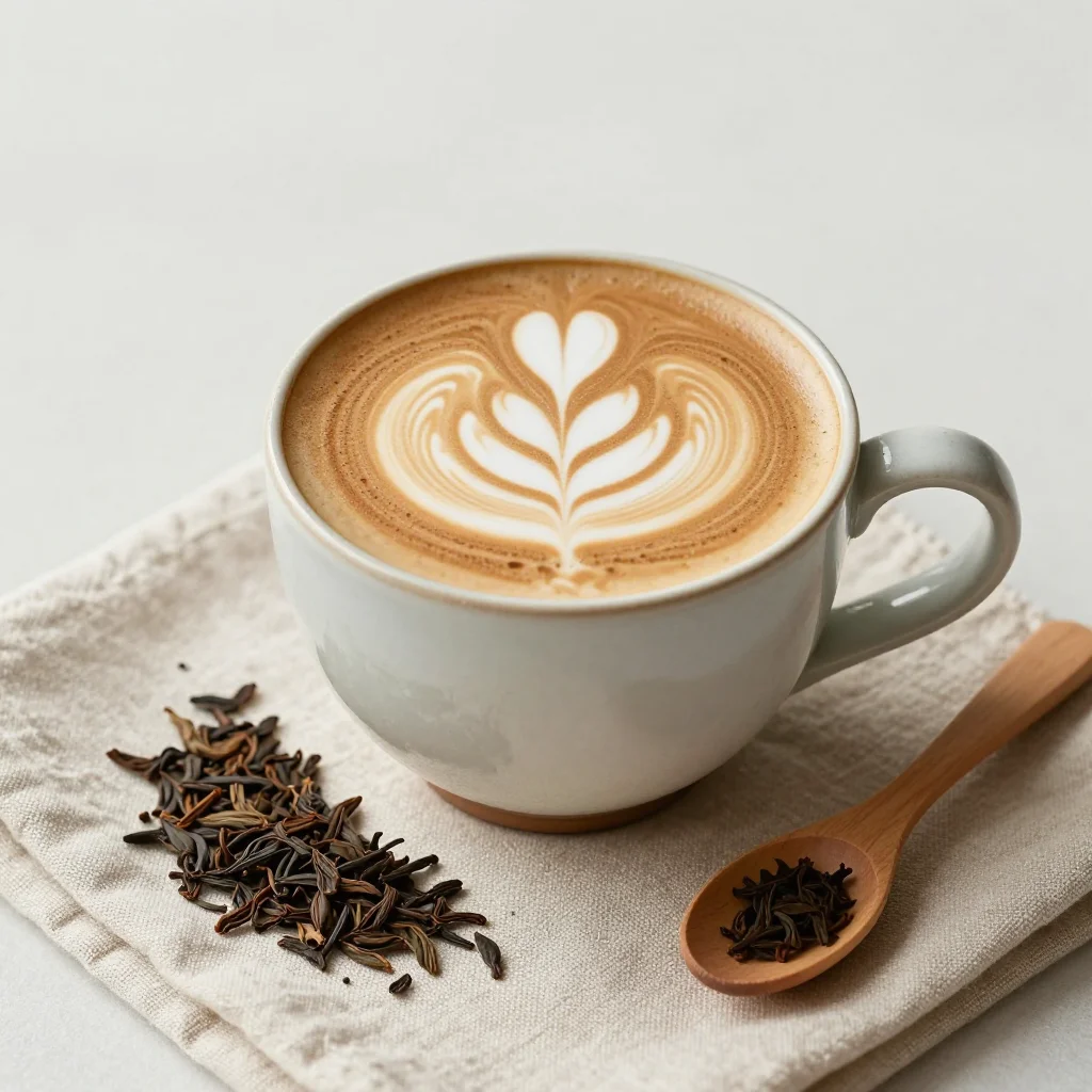 Japanese Hojicha Latte: Roasted Green Tea with Steamed Milk and Honey for Cool Mornings