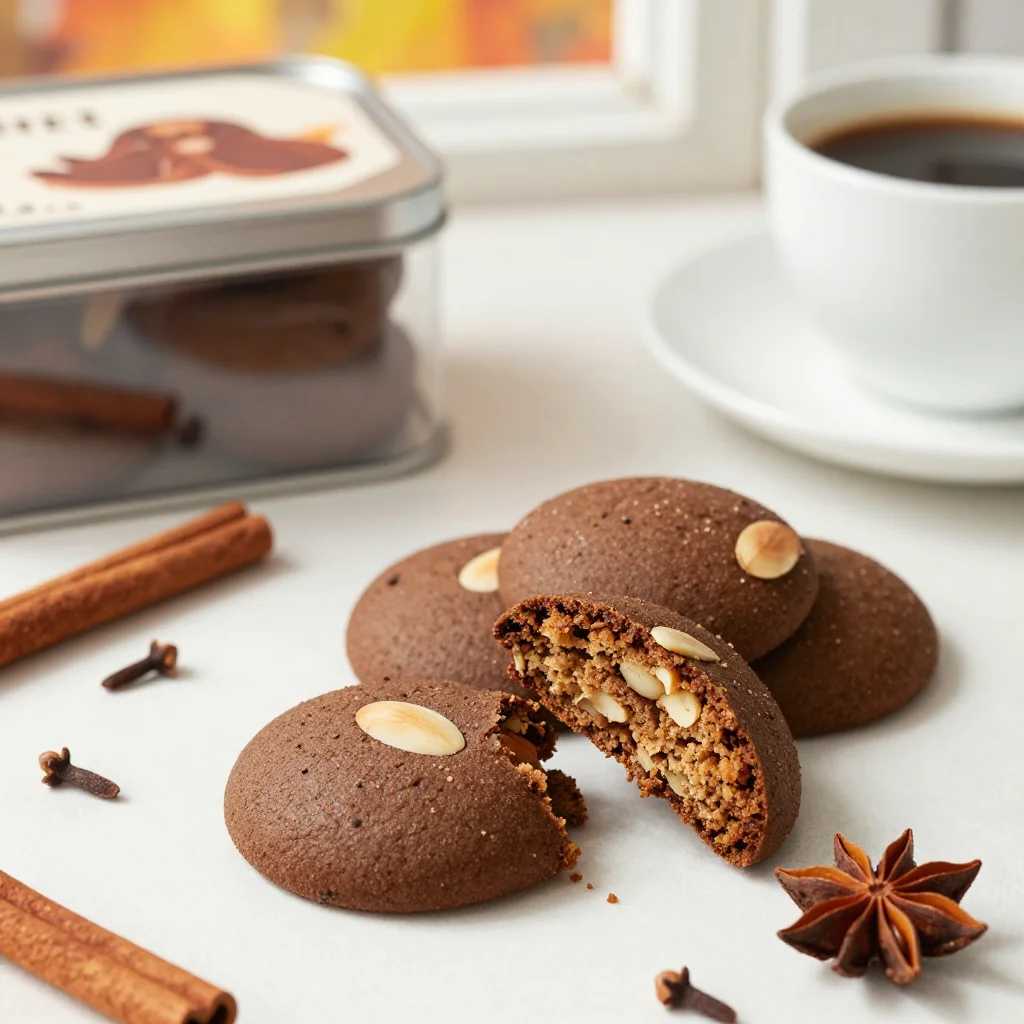 Dutch Speculaas: Crisp Spiced Windmill Cookies with Cinnamon, Clove and Cardamom