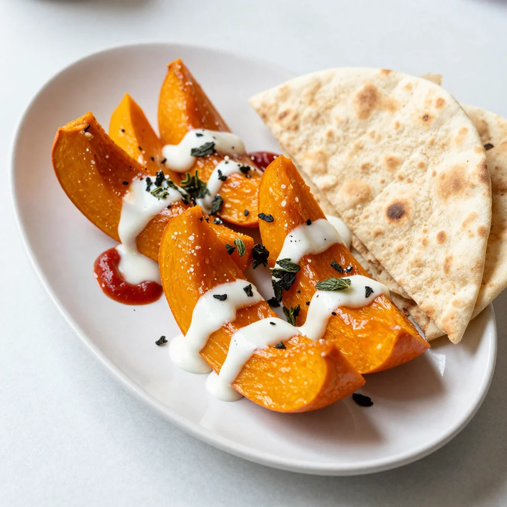 Afghan Kaddo Bourani: Sweet Braised Pumpkin with Garlic Yogurt and Dried Mint for Sharing