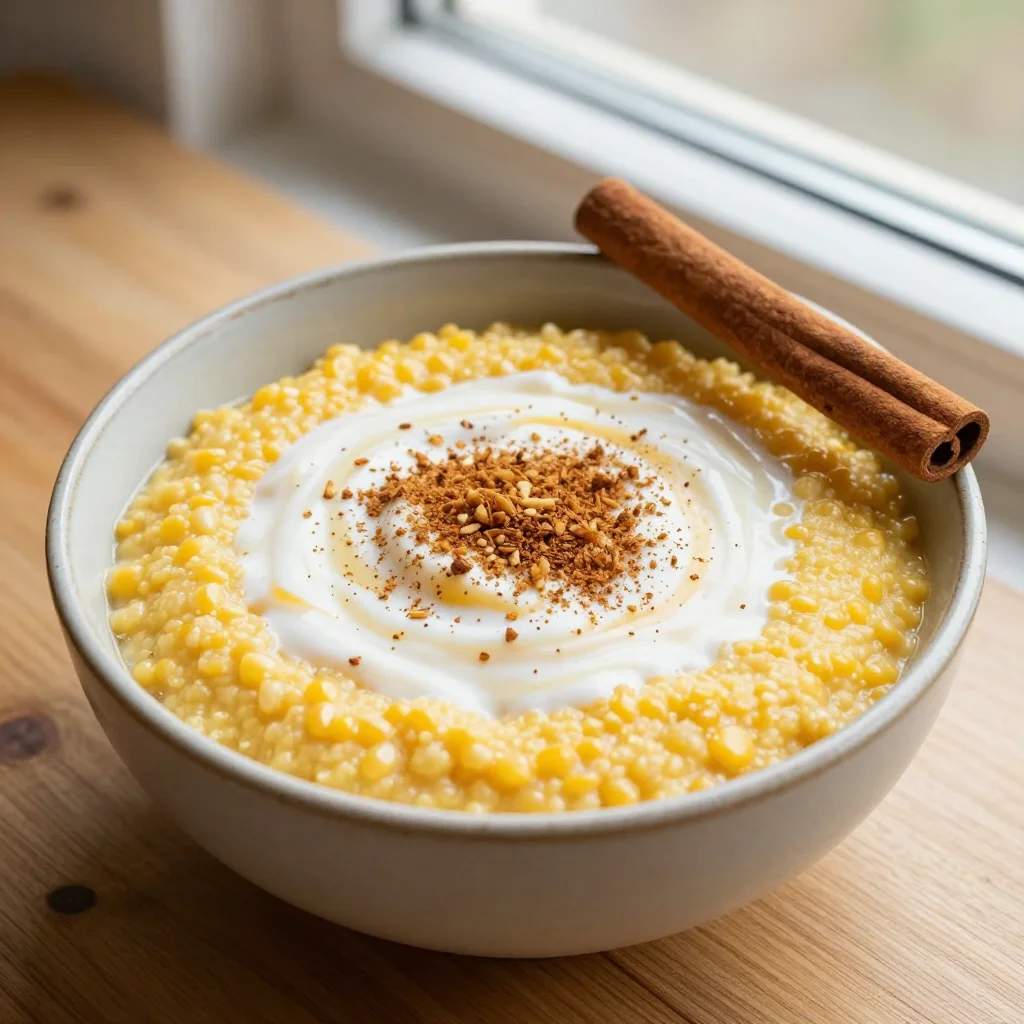 Jamaican Cornmeal Porridge: Creamy Coconut Milk Porridge with Cinnamon and Nutmeg