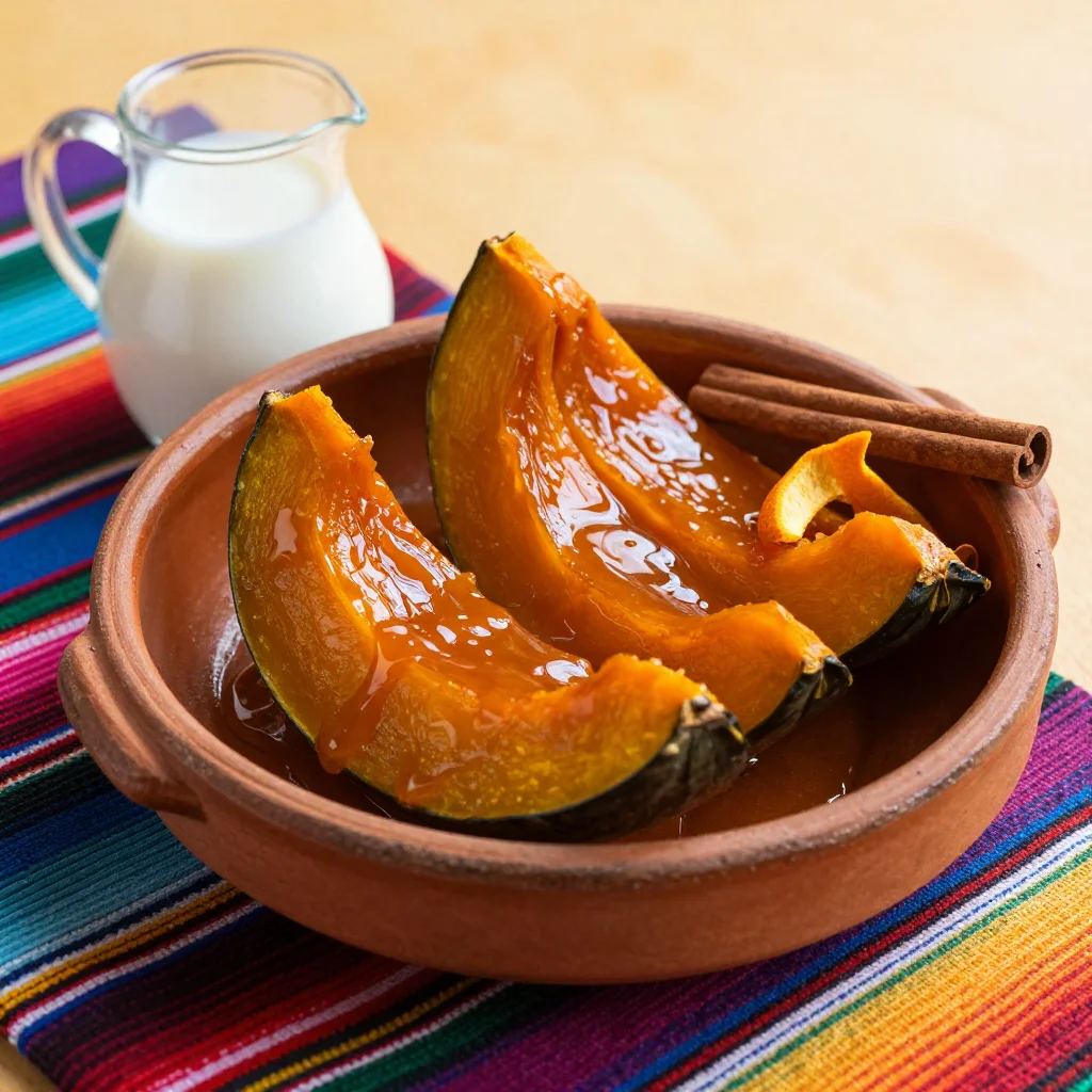 Mexican Calabaza en Tacha: Candied Pumpkin Simmered in Piloncillo and Cinnamon Syrup