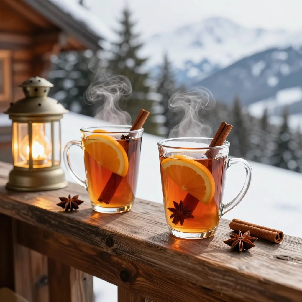Austrian Jagertee: Hot Spiced Black Tea with Rum, Red Wine and Orange for Cold Nights