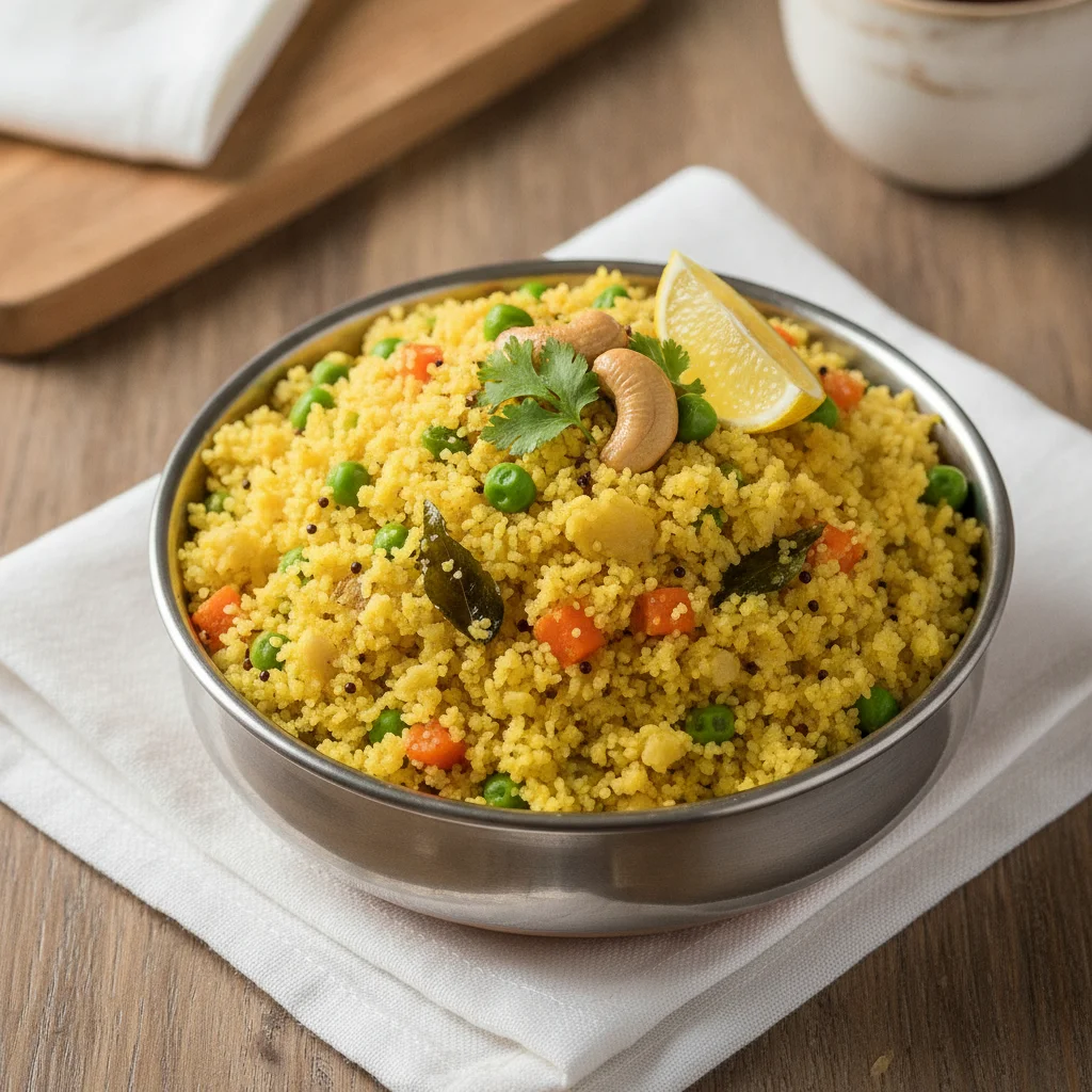 Indian Vegetable Upma: 15-Minute Savory Semolina Breakfast for Busy School Mornings