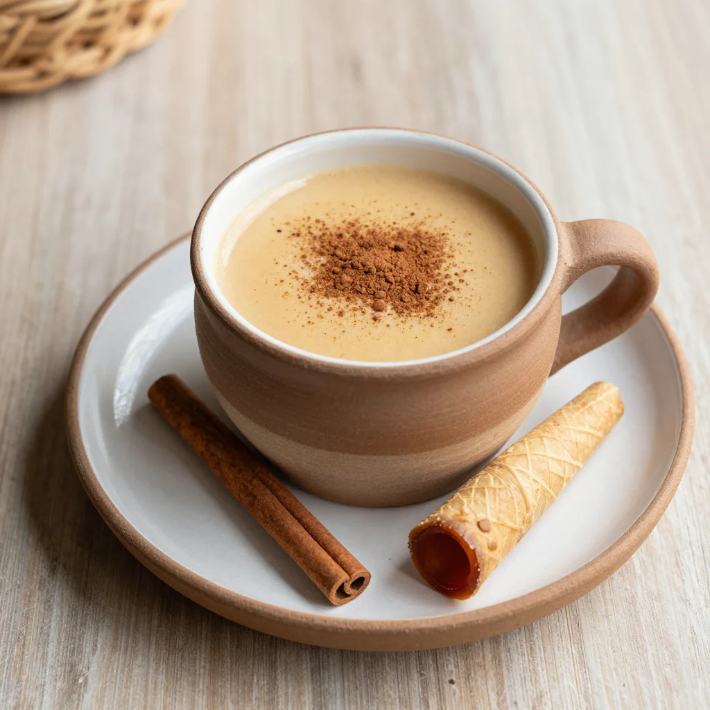 Mexican Cinnamon Atole: Warm Masa Vanilla Drink for Chilly Mornings and School Thermoses