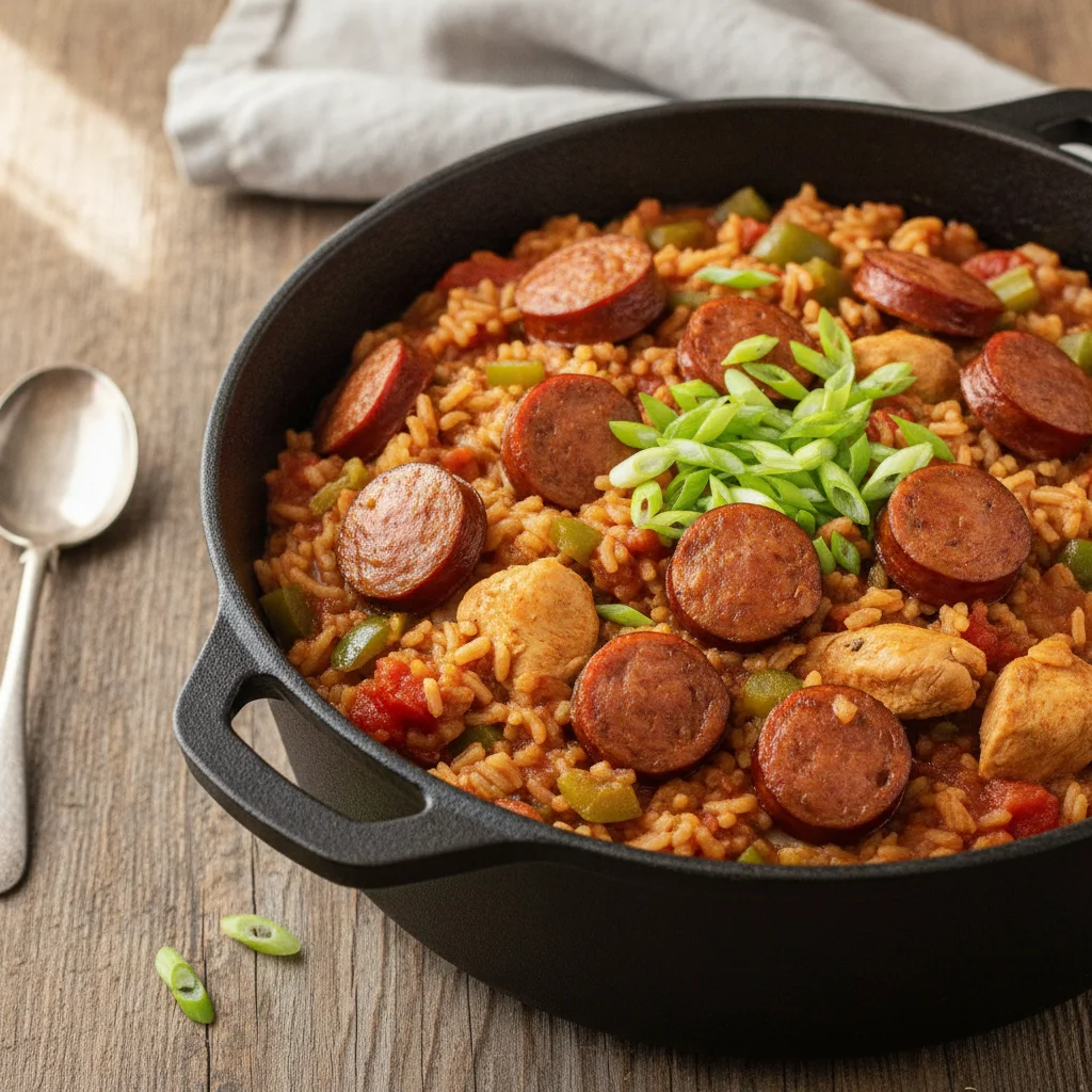 One-Pot Louisiana Jambalaya: 35-Minute Chicken, Sausage and Rice Dinner for Weeknights