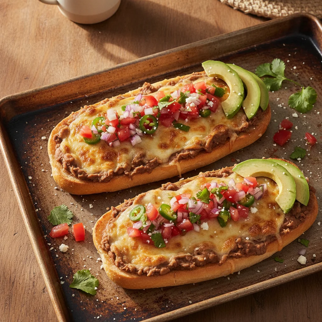 Mexican Molletes: 15-Minute Bean and Cheese Toasts with Pico de Gallo for School Mornings