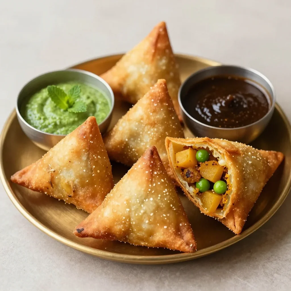 Pakistani Aloo Samosas: Crisp Potato and Pea Pastries That Freeze for After-School Snacks