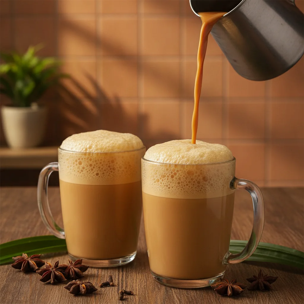 Malaysian Teh Tarik: Frothy Pulled Milk Tea with Condensed Milk for Cozy School Mornings