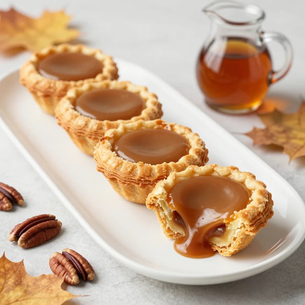 Canadian Butter Tarts: Flaky Pastry Cups with Gooey Maple Brown Sugar Filling for Fall